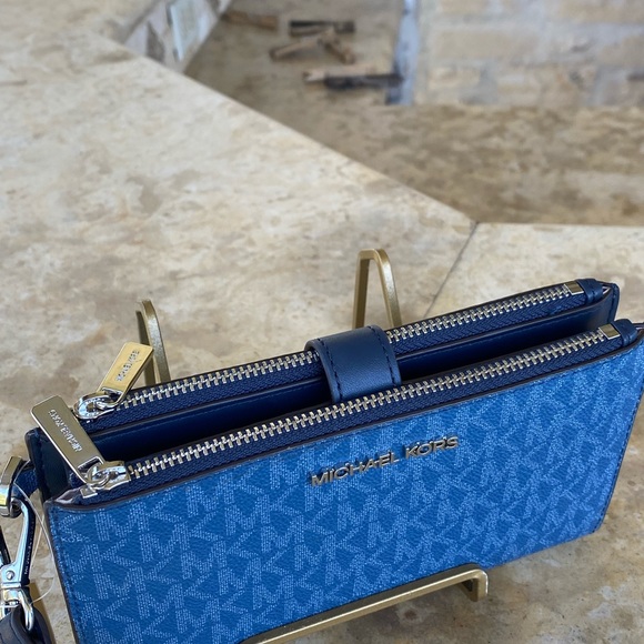 Michael Kors Signature Adina bag&wallet set blue main image 12